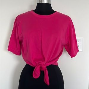 VTG Tie Front Crop Top